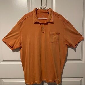 Tommy Bahama Men's Burnt Orange distressed Polo Shirt XXL